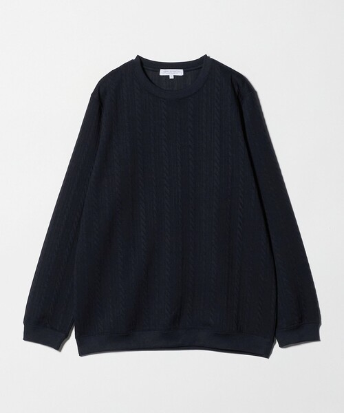 A DAY IN THE LIFE UNITED ARROWS(アデイインザライフユナイテッドアローズ)の「バウンシー ケーブル ジャガード スウェット<A DAY IN THE LIFE>(スウェット・メンズ・ベージュ/ネイビー/ホワイト・M/L/S)」の3枚目の写真