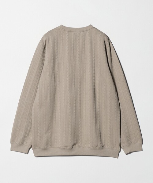 A DAY IN THE LIFE UNITED ARROWS(アデイインザライフユナイテッドアローズ)の「バウンシー ケーブル ジャガード スウェット<A DAY IN THE LIFE>(スウェット・メンズ・ベージュ/ネイビー/ホワイト・M/L/S)」の4枚目の写真