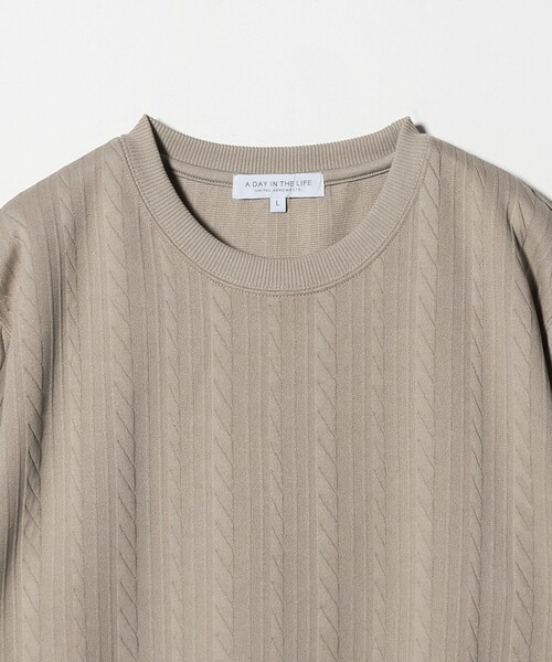 A DAY IN THE LIFE UNITED ARROWS(アデイインザライフユナイテッドアローズ)の「バウンシー ケーブル ジャガード スウェット<A DAY IN THE LIFE>(スウェット・メンズ・ベージュ/ネイビー/ホワイト・M/L/S)」の5枚目の写真