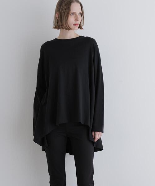 LE PHIL(ルフィル)の「◆コットンジャージー(Tシャツ/カットソー・レディース・ホワイト/ブラック・F)」の12枚目の写真