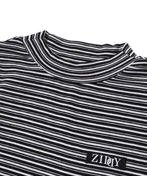 ZIDDY（ジディ）の「プチハイ×ボーダートップス  (130~160cm)（Tシャツ/カットソー・キッズ・ホワイト系その他/ブラック系その他・130cm/150cm/140cm/FREE）」の12枚目の写真