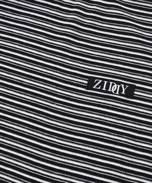 ZIDDY（ジディ）の「プチハイ×ボーダートップス  (130~160cm)（Tシャツ/カットソー・キッズ・ホワイト系その他/ブラック系その他・130cm/150cm/140cm/FREE）」の13枚目の写真
