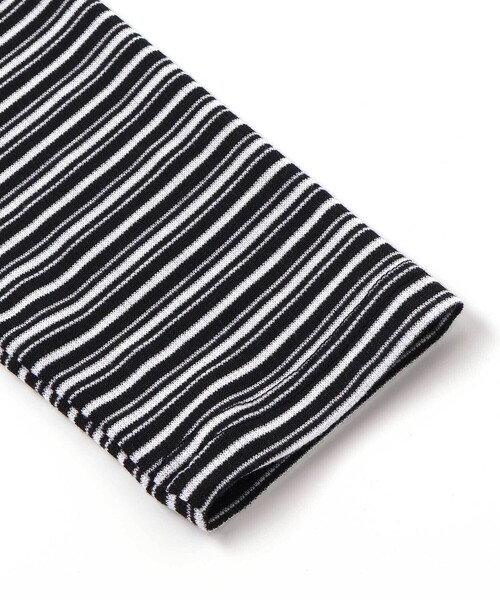 ZIDDY（ジディ）の「プチハイ×ボーダートップス  (130~160cm)（Tシャツ/カットソー・キッズ・ホワイト系その他/ブラック系その他・130cm/150cm/140cm/FREE）」の14枚目の写真