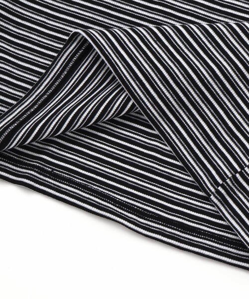 ZIDDY（ジディ）の「プチハイ×ボーダートップス  (130~160cm)（Tシャツ/カットソー・キッズ・ホワイト系その他/ブラック系その他・130cm/150cm/140cm/FREE）」の15枚目の写真