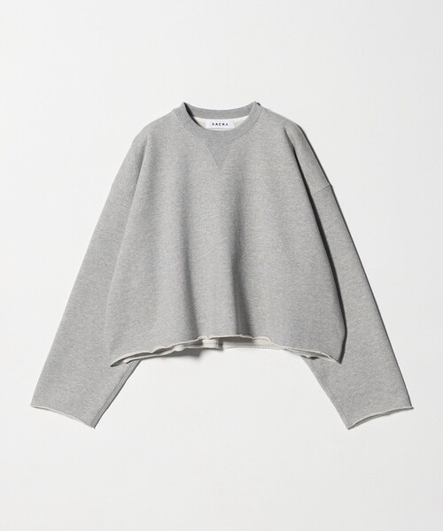 SACRA(サクラ)の「<SACRA>ヘムカット スウェット(スウェット・レディース・ナチュラル/グレー系・38)」の7枚目の写真