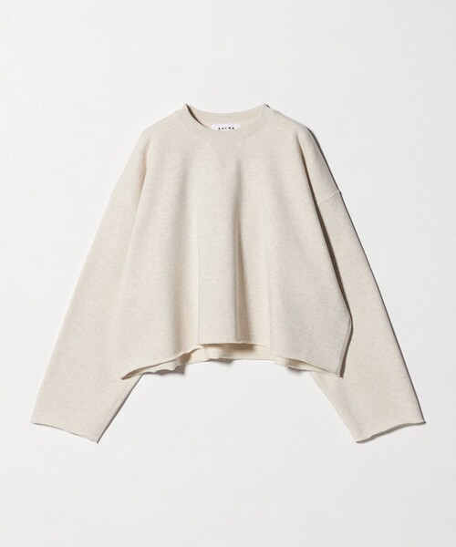 SACRA(サクラ)の「<SACRA>ヘムカット スウェット(スウェット・レディース・ナチュラル/グレー系・38)」の14枚目の写真