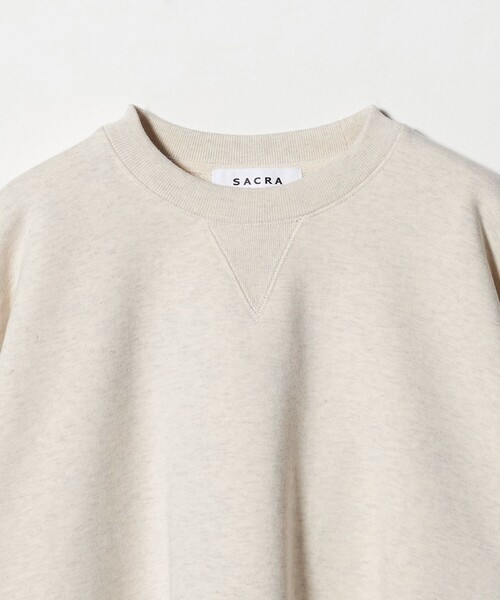 SACRA(サクラ)の「<SACRA>ヘムカット スウェット(スウェット・レディース・ナチュラル/グレー系・38)」の16枚目の写真