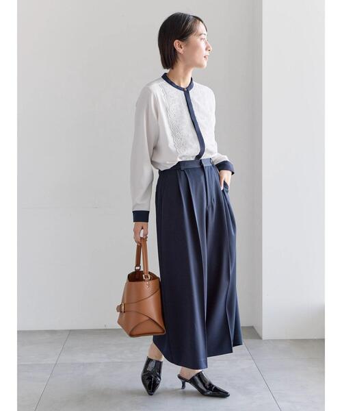 Te chichi（テチチ）の「フレアガウチョパンツ（その他パンツ・レディース・ネイビー/ベージュ/オフホワイト・F）」の20枚目の写真