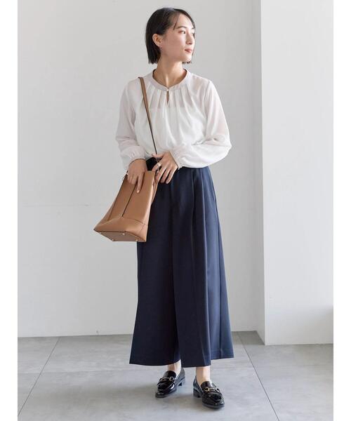 Te chichi（テチチ）の「フレアガウチョパンツ（その他パンツ・レディース・ネイビー/ベージュ/オフホワイト・F）」の18枚目の写真