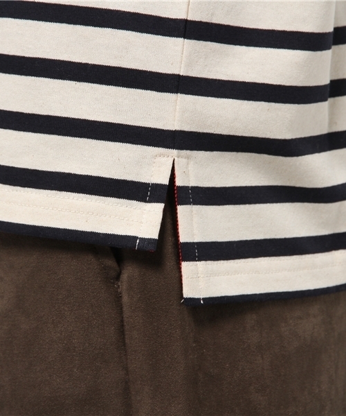 MYSELF ABAHOUSE（マイセルフアバハウス）の「ﾊﾞｽｸｼｬﾂ（Tシャツ/カットソー・レディース・オフホワイト/グレー/ネイビー・FREE）」の4枚目の写真