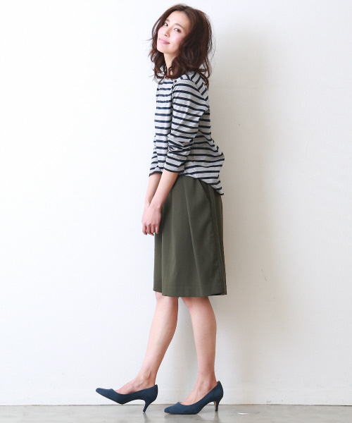 MYSELF ABAHOUSE（マイセルフアバハウス）の「ﾊﾞｽｸｼｬﾂ（Tシャツ/カットソー・レディース・オフホワイト/グレー/ネイビー・FREE）」の11枚目の写真