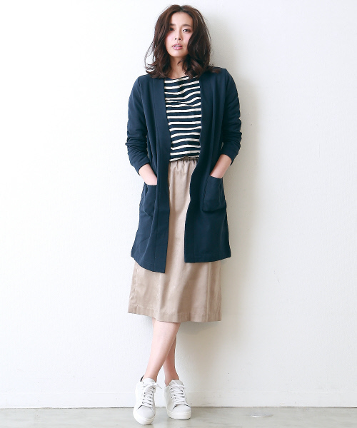 MYSELF ABAHOUSE（マイセルフアバハウス）の「ﾊﾞｽｸｼｬﾂ（Tシャツ/カットソー・レディース・オフホワイト/グレー/ネイビー・FREE）」の13枚目の写真