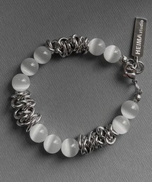 BENUSTA（ベヌスタ）の「A'GEM/9 × .kom 『BENUSTA /ベヌスタ』Stone & Chain Mixed Bracelet/ストーンクロスミックスブレスレット（ブレスレット）」