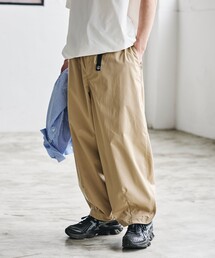 限定展開 Easy Care Fabric ワイドシルエット ポリチノクロス クライミングパンツ/吸水速乾/UVカット