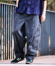 限定展開 Easy Care Fabric ワイドシルエット ポリチノクロス クライミングパンツ/吸水速乾/UVカット