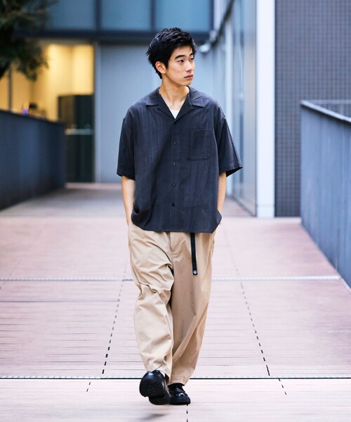 FREAK'S STORE(フリークスストア)の「限定展開 Easy Care Fabric ワイドシルエット ポリチノクロス クライミングパンツ/吸水速乾/UVカット(チノパンツ・メンズ・ネイビー/ベージュ/ブラック/オリーブ/チャコールグレー・SMALL/MEDIUM/LARGE)」の22枚目の写真
