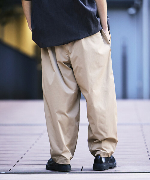 セール】限定展開 Easy Care Fabric ワイドシルエット ポリチノクロス