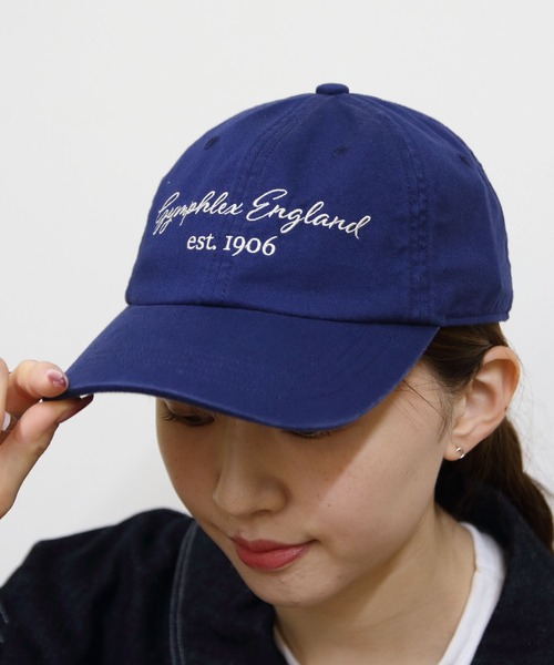 GYMPHLEX（ジムフレックス）の「Gymphlex/ジムフレックス　ロゴキャップ　LOGO CAP　GY-H0380 COG（キャップ・メンズ・アイボリー/ブラック/ブルー・FREE）」の3枚目の写真