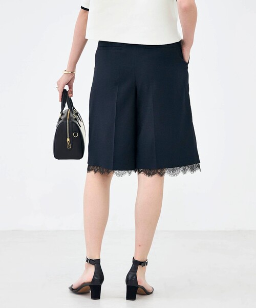 NOLLEY’S（ノーリーズ）の「《セットアップ対応》ウォッシャブルハイスペック麻調2WAYハーフパンツ（その他パンツ・レディース・キャメル/ネイビー・38/36）」の8枚目の写真