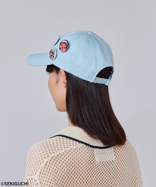 OVERRIDE(オーバーライド)の「OVERRIDE x Monchhichi BADGE CAP / オーバーライド(キャップ・レディース・ブラウン/ライトブルー・57~59cm)」の16枚目の写真