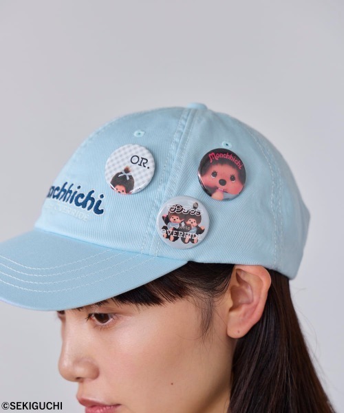 OVERRIDE(オーバーライド)の「OVERRIDE x Monchhichi BADGE CAP / オーバーライド(キャップ・レディース・ブラウン/ライトブルー・57~59cm)」の17枚目の写真