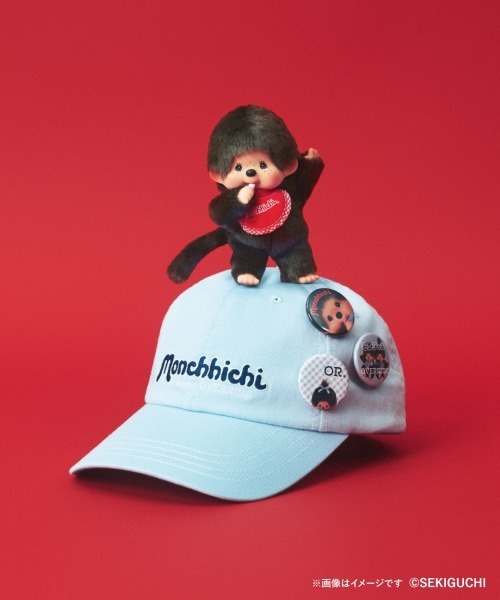 OVERRIDE(オーバーライド)の「OVERRIDE x Monchhichi BADGE CAP / オーバーライド(キャップ・レディース・ブラウン/ライトブルー・57~59cm)」の12枚目の写真