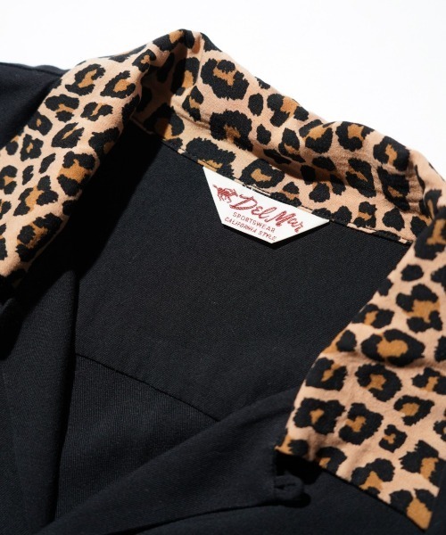 DEL MAR sportswear（デルマースポーツウェア）の「DEL MAR sportswear / デルマースポーツウエアー SNAP-UP GABARDINE SHIRT スナップ ギャバジンシャツ（シャツ/ブラウス・メンズ・ブラック/スモークピンク/レオパード/ブラウン・MEDIUM/LARGE/SMALL）」の18枚目の写真