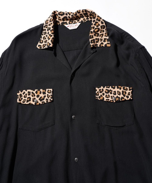 DEL MAR sportswear（デルマースポーツウェア）の「DEL MAR sportswear / デルマースポーツウエアー SNAP-UP GABARDINE SHIRT スナップ ギャバジンシャツ（シャツ/ブラウス・メンズ・ブラック/スモークピンク/レオパード/ブラウン・MEDIUM/LARGE/SMALL）」の19枚目の写真