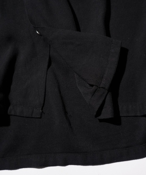 DEL MAR sportswear（デルマースポーツウェア）の「DEL MAR sportswear / デルマースポーツウエアー SNAP-UP GABARDINE SHIRT スナップ ギャバジンシャツ（シャツ/ブラウス・メンズ・ブラック/スモークピンク/レオパード/ブラウン・MEDIUM/LARGE/SMALL）」の21枚目の写真