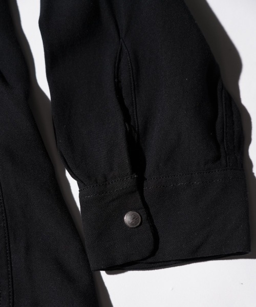 DEL MAR sportswear（デルマースポーツウェア）の「DEL MAR sportswear / デルマースポーツウエアー SNAP-UP GABARDINE SHIRT スナップ ギャバジンシャツ（シャツ/ブラウス・メンズ・ブラック/スモークピンク/レオパード/ブラウン・MEDIUM/LARGE/SMALL）」の22枚目の写真