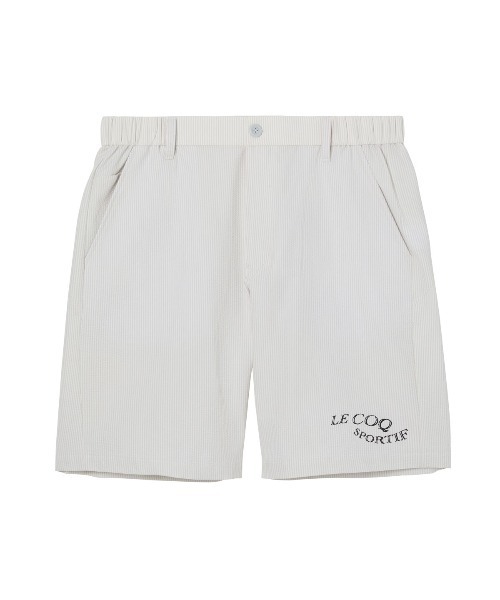le coq sportif GOLF(ルコックスポルティフゴルフ)の「サッカーストライプショートパンツ(その他パンツ・メンズ・カーキ/グレー/ブラック/サックスブルー・L/3L/XL/M)」の2枚目の写真