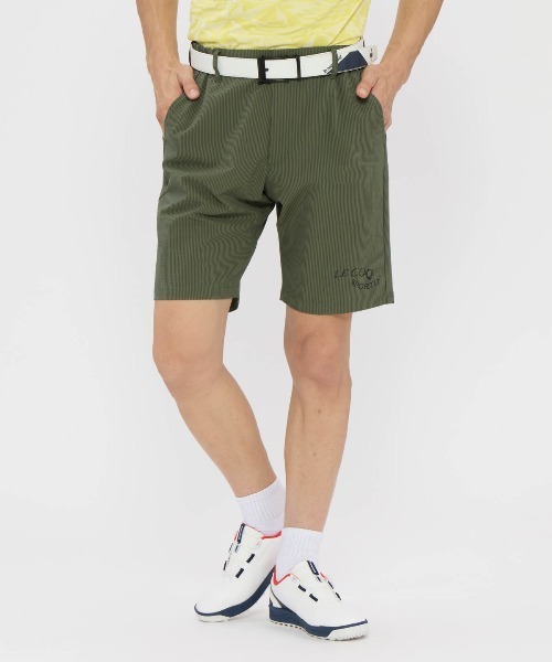 le coq sportif GOLF(ルコックスポルティフゴルフ)の「サッカーストライプショートパンツ(その他パンツ・メンズ・カーキ/グレー/ブラック/サックスブルー・L/3L/XL/M)」の3枚目の写真