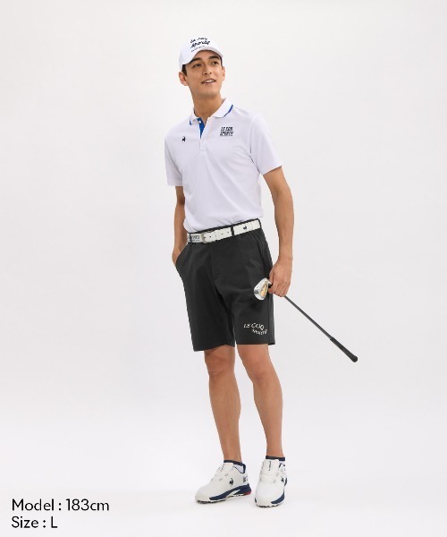 le coq sportif GOLF(ルコックスポルティフゴルフ)の「サッカーストライプショートパンツ(その他パンツ・メンズ・カーキ/グレー/ブラック/サックスブルー・L/3L/XL/M)」の6枚目の写真