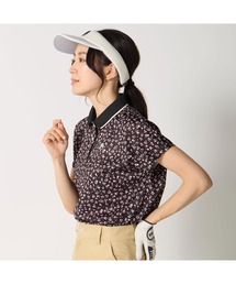 FILA GOLF フィラゴルフ ゴルフウェア 吸汗速乾 接触冷感 小花柄 冷感カノコ 半袖ポロシャツ