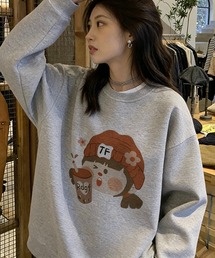 SHOUYO（ショウヨウ）の「オーバーサイズ キャラクターイラスト スウェットトップス（スウェット）」