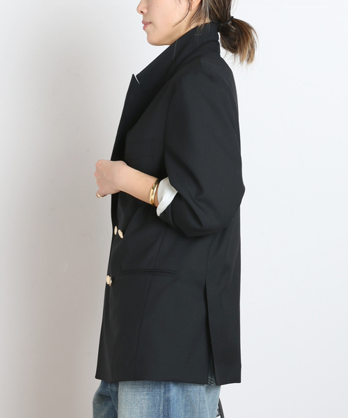 Couture d'adam（クチュールドアダム）の「【COUTURE D'ADAM/クチュールドアダム】別注Blazer Jacket/Doubl（テーラードジャケット・レディース・ブラック・FREE）」の5枚目の写真