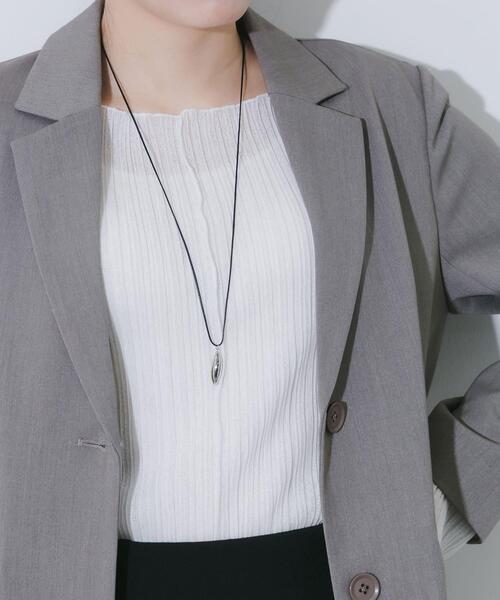 SMELLY（スメリー）の「トップコードチョーカーネックレス（ネックレス・レディース・シルバー系その他・-）」の2枚目の写真