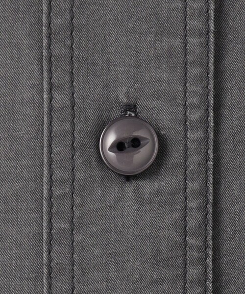 J.PRESS YORK STREET（ジェイプレスヨークストリート）の「【WOMEN】ソフトコットン オーバー シャツ（シャツ/ブラウス・レディース・グレー系/ベージュ系/カーキ系・F）」の9枚目の写真