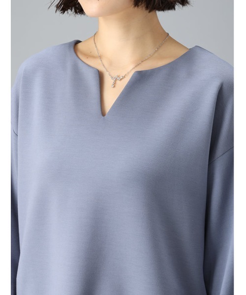 fifth(フィフス)の「ダンボールキーネックトップス(Tシャツ/カットソー・レディース・グレイッシュベージュ/ブラック/ブルー系その他5・M)」の19枚目の写真