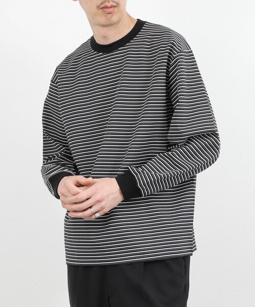 NOLLEY’S(ノーリーズ)の「シルケットボーダーロンT 26SS(Tシャツ/カットソー・メンズ・グレー系その他/ホワイト系その他/ブラック系その他・XL/L/M/S)」の19枚目の写真