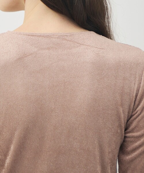 BASERANGE(ベースレンジ)の「BASERANGE ベロア ロングスリーブプルオーバー(Tシャツ/カットソー・レディース・ベージュ・M)」の7枚目の写真
