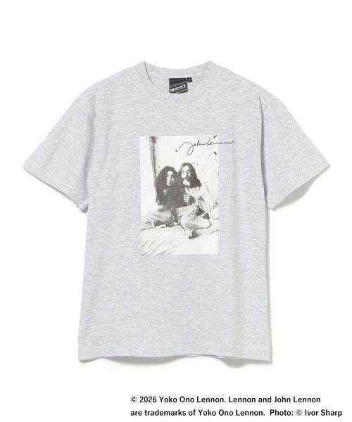BEAMS T（ビームスティー）の「BEAMS T / John Lennon T-Shirt①（Tシャツ/カットソー・メンズ・ライトグレー/ブラック・S/M/L/XL）」の3枚目の写真