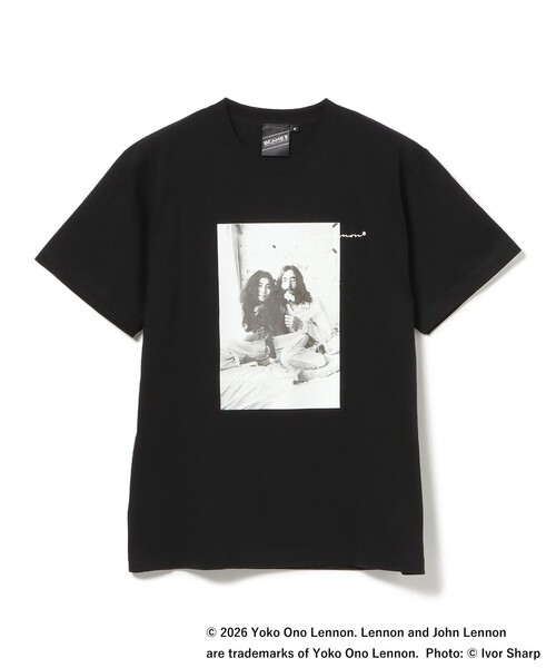 BEAMS T（ビームスティー）の「BEAMS T / John Lennon T-Shirt①（Tシャツ/カットソー・メンズ・ライトグレー/ブラック・S/M/L/XL）」の6枚目の写真