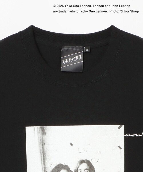 BEAMS T（ビームスティー）の「BEAMS T / John Lennon T-Shirt①（Tシャツ/カットソー・メンズ・ライトグレー/ブラック・S/M/L/XL）」の7枚目の写真