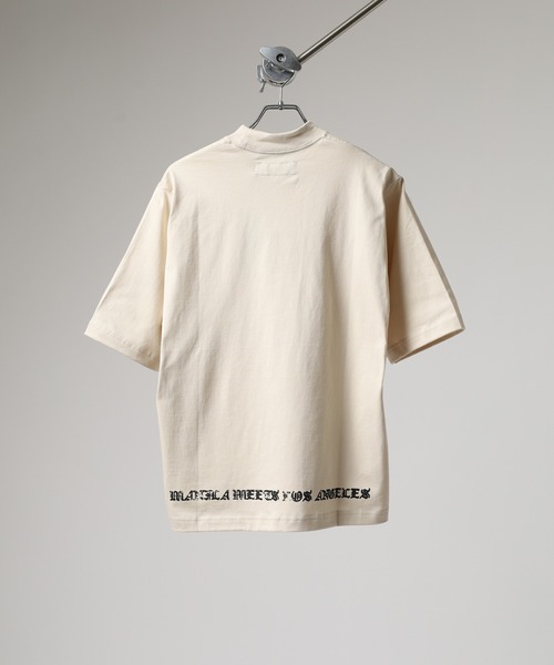 MN+LA（エムエヌエルエー）の「MN+LA フロント＆バックプリント半袖Tシャツ（Tシャツ/カットソー・メンズ・グレー/ウィート/オートミール・L/M/XL/2XL）」の10枚目の写真