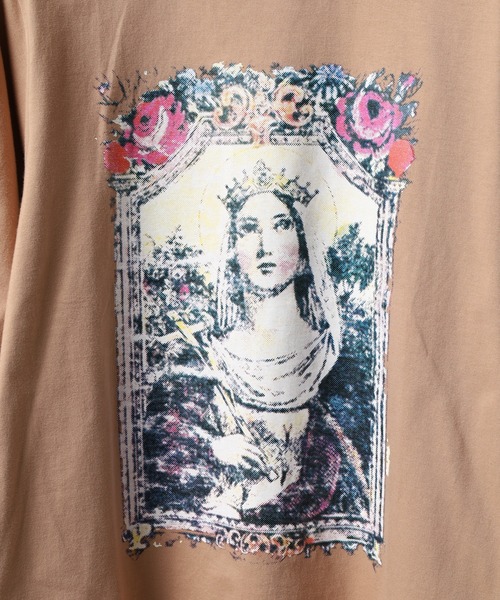MN+LA（エムエヌエルエー）の「MN+LA フロント＆バックプリント半袖Tシャツ（Tシャツ/カットソー・メンズ・グレー/ウィート/オートミール・L/M/XL/2XL）」の13枚目の写真