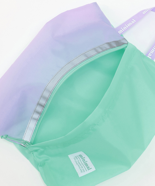 minimal（ミニマル）の「【DailyME/撥水】上履・シューズバッグ（トートバッグ・キッズ・エメラルド/ピンク・F）」の10枚目の写真