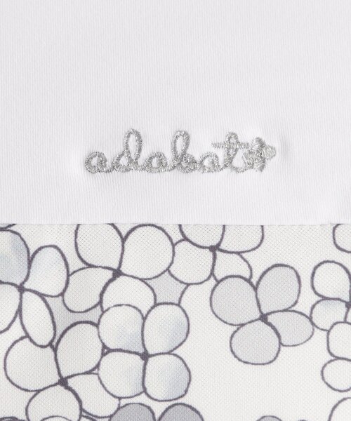 adabat（アダバット）の「【UVカット】クローバープリント切替モックT（Tシャツ/カットソー・レディース・ネイビー系/ピンク系1/グレー系・42/40/38）」の10枚目の写真