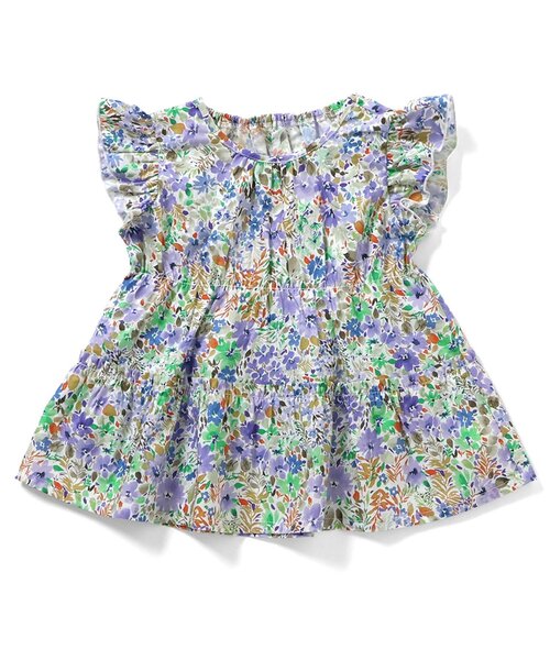 apres les cours（アプレレクール）の「【WEB限定】デイリーカラフルティアードブラウス（シャツ/ブラウス・キッズ・レモンイエロー/オフホワイト/ストライプ/その他3・110/100/90/80/140/130/120）」の3枚目の写真