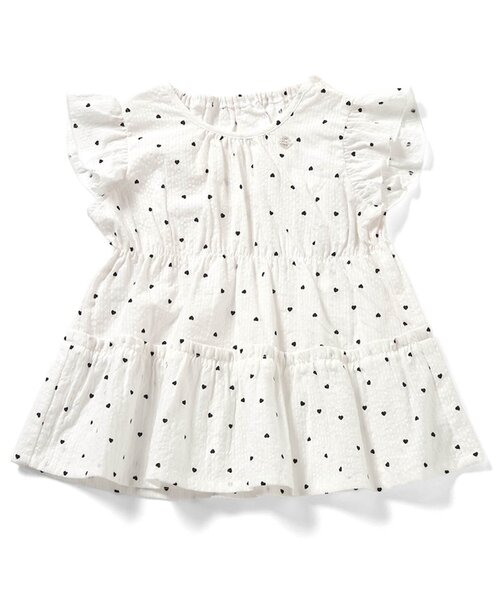 apres les cours（アプレレクール）の「【WEB限定】デイリーカラフルティアードブラウス（シャツ/ブラウス・キッズ・レモンイエロー/オフホワイト/ストライプ/その他3・110/100/90/80/140/130/120）」の2枚目の写真